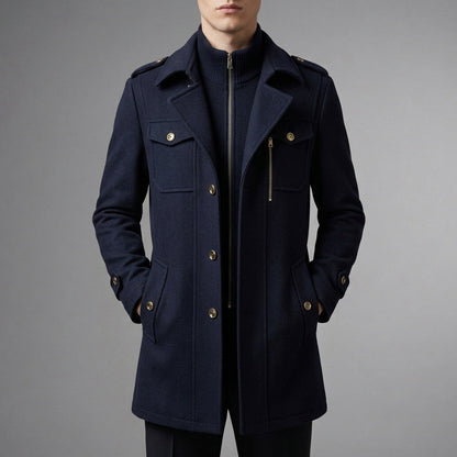 Tinos Wool Blend Overcoat