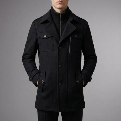 Tinos Wool Blend Overcoat