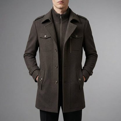 Tinos Wool Blend Overcoat