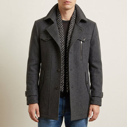 Grant | Mens Winter Coat Wool Overcoat