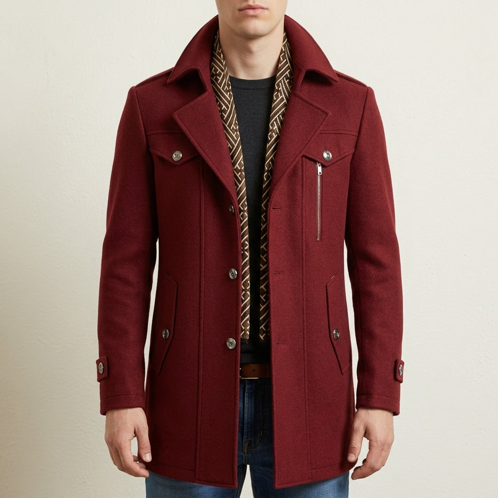 Grant | Mens Winter Coat Wool Overcoat