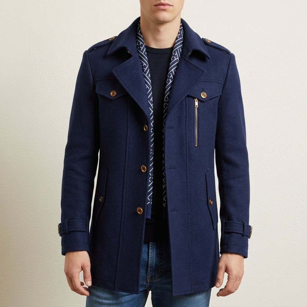 Grant | Mens Winter Coat Wool Overcoat