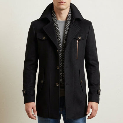 Grant | Mens Winter Coat Wool Overcoat