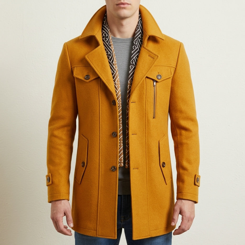 Grant | Mens Winter Coat Wool Overcoat