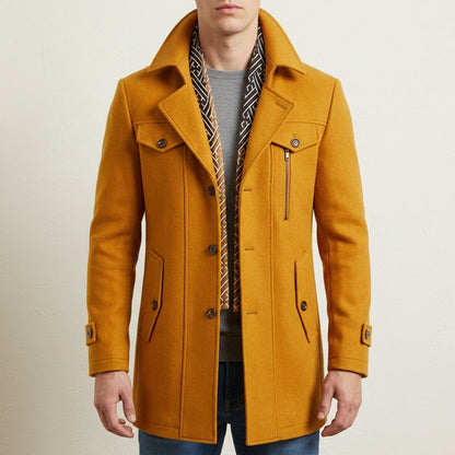 Grant | Mens Winter Coat Wool Overcoat