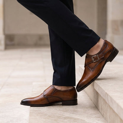 Pollensa Single Monk Strap Shoes