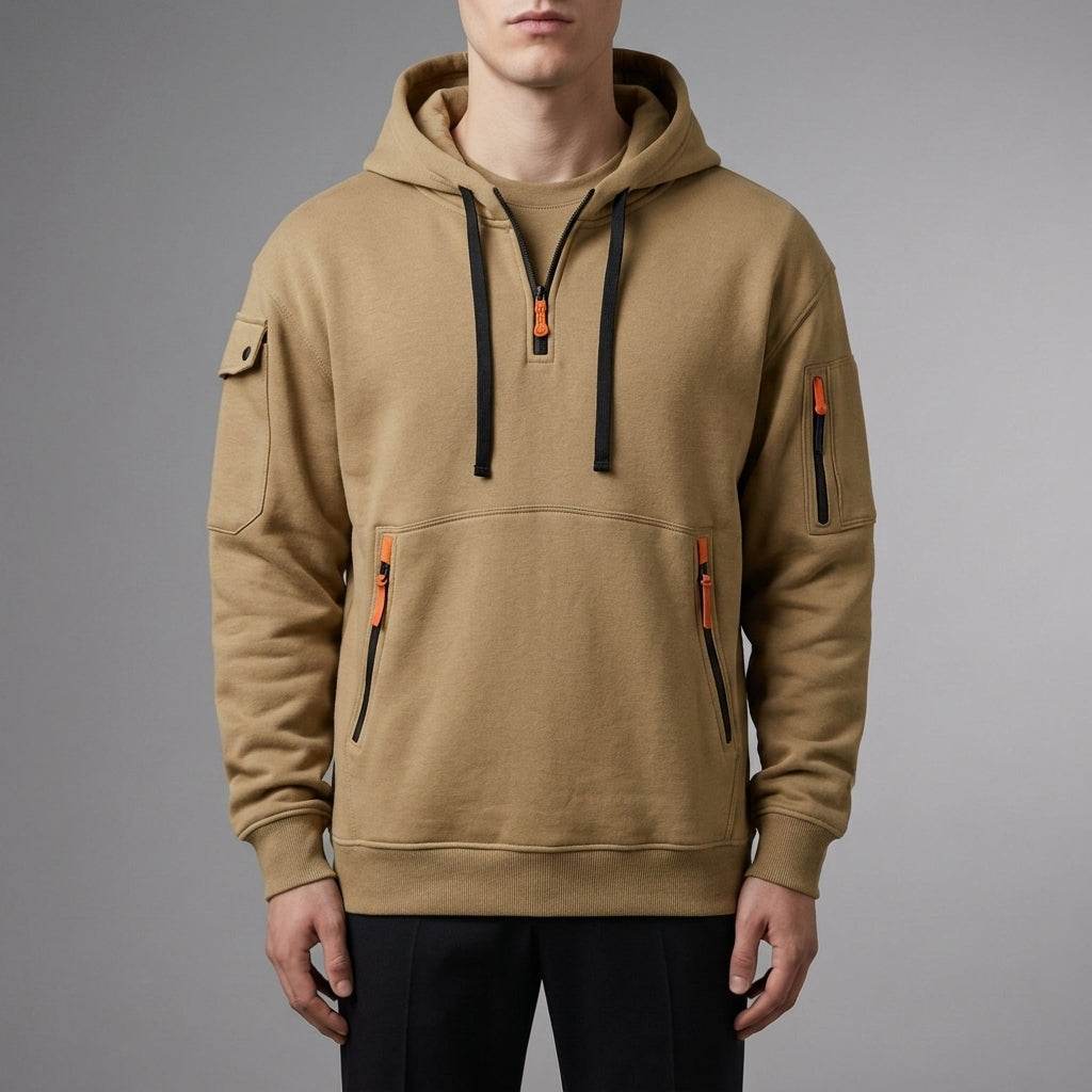 Kyrenia Quarter-Zip Utility Hoodie
