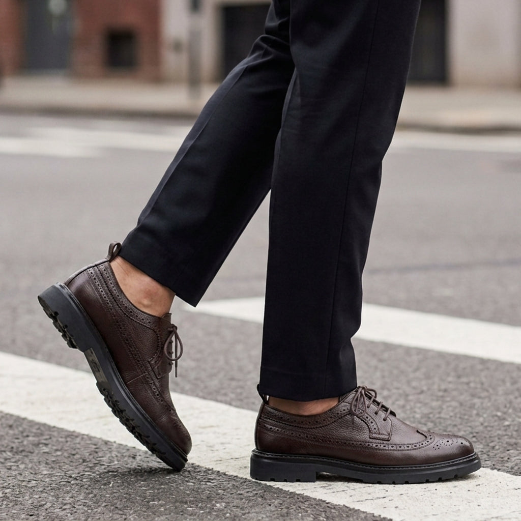 Tarifa Leather Brogue Oxfords