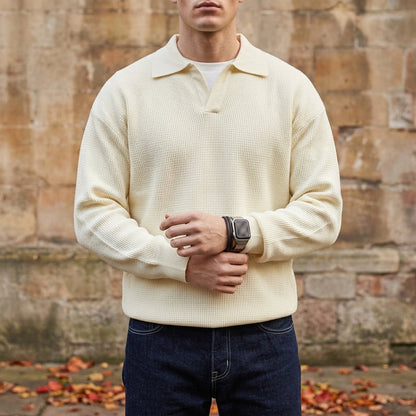 Serifos Knit Polo Sweater