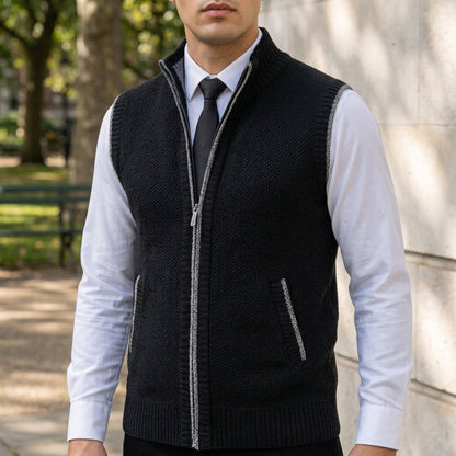Gordes Zip-Up Sweater Vest