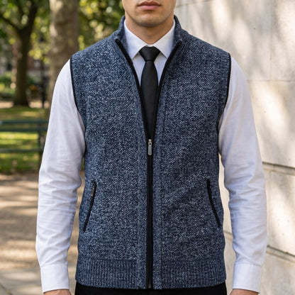 Gordes Zip-Up Sweater Vest