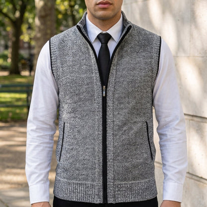 Gordes Zip-Up Sweater Vest