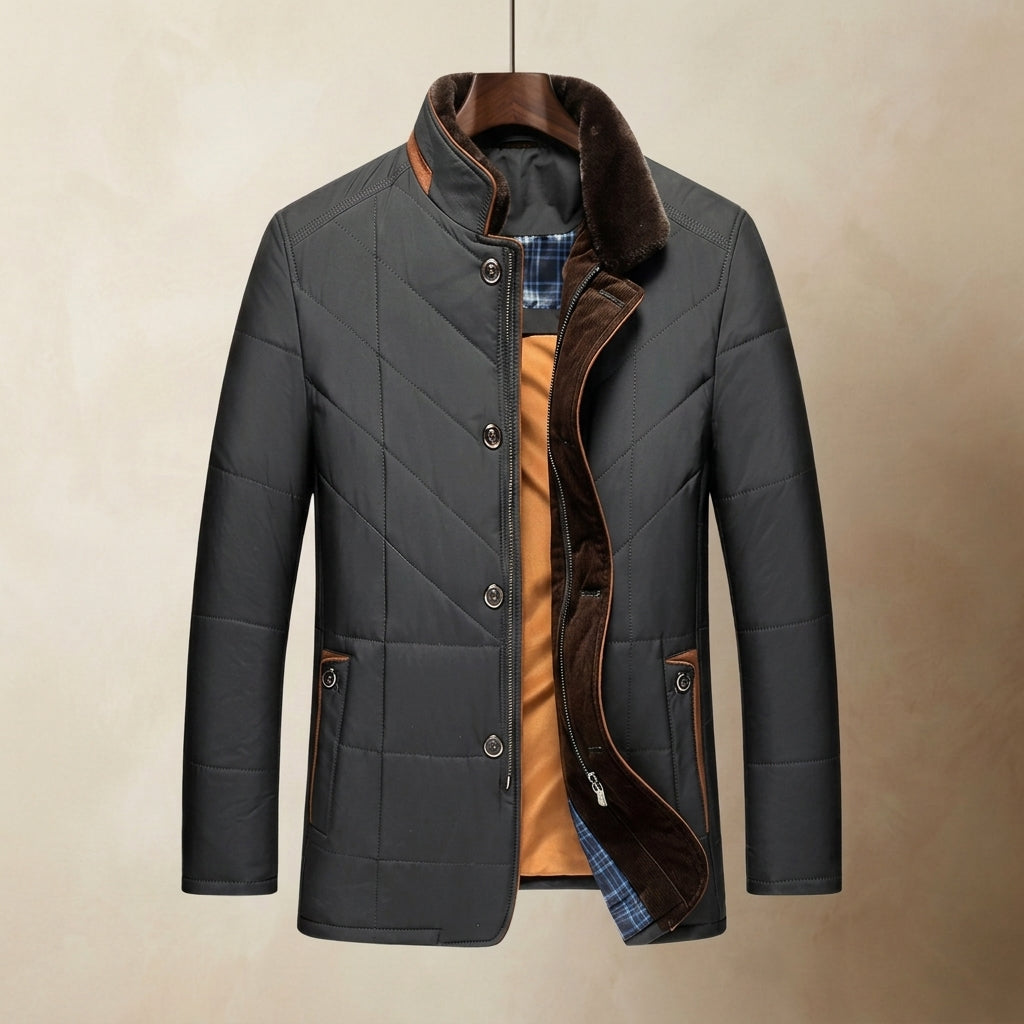 Cartagena Fur Collar Quilted Jacket