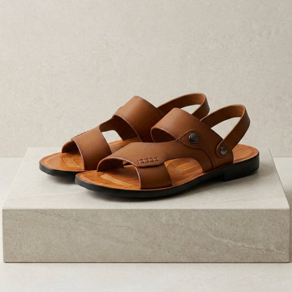 Merida Leather Back-Strap Sandals