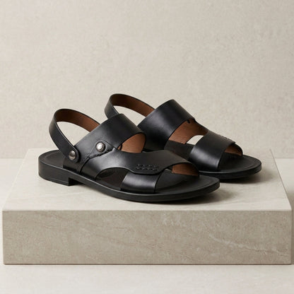 Merida Leather Back-Strap Sandals