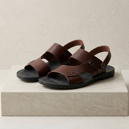Merida Leather Back-Strap Sandals