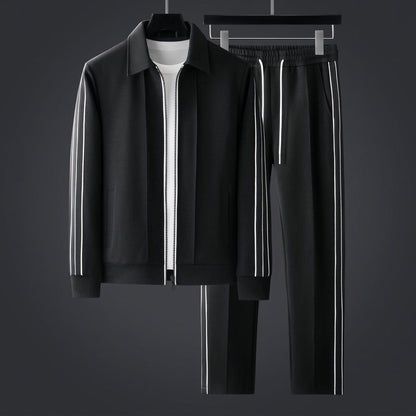 Folegandros Striped Zip Tracksuit Set