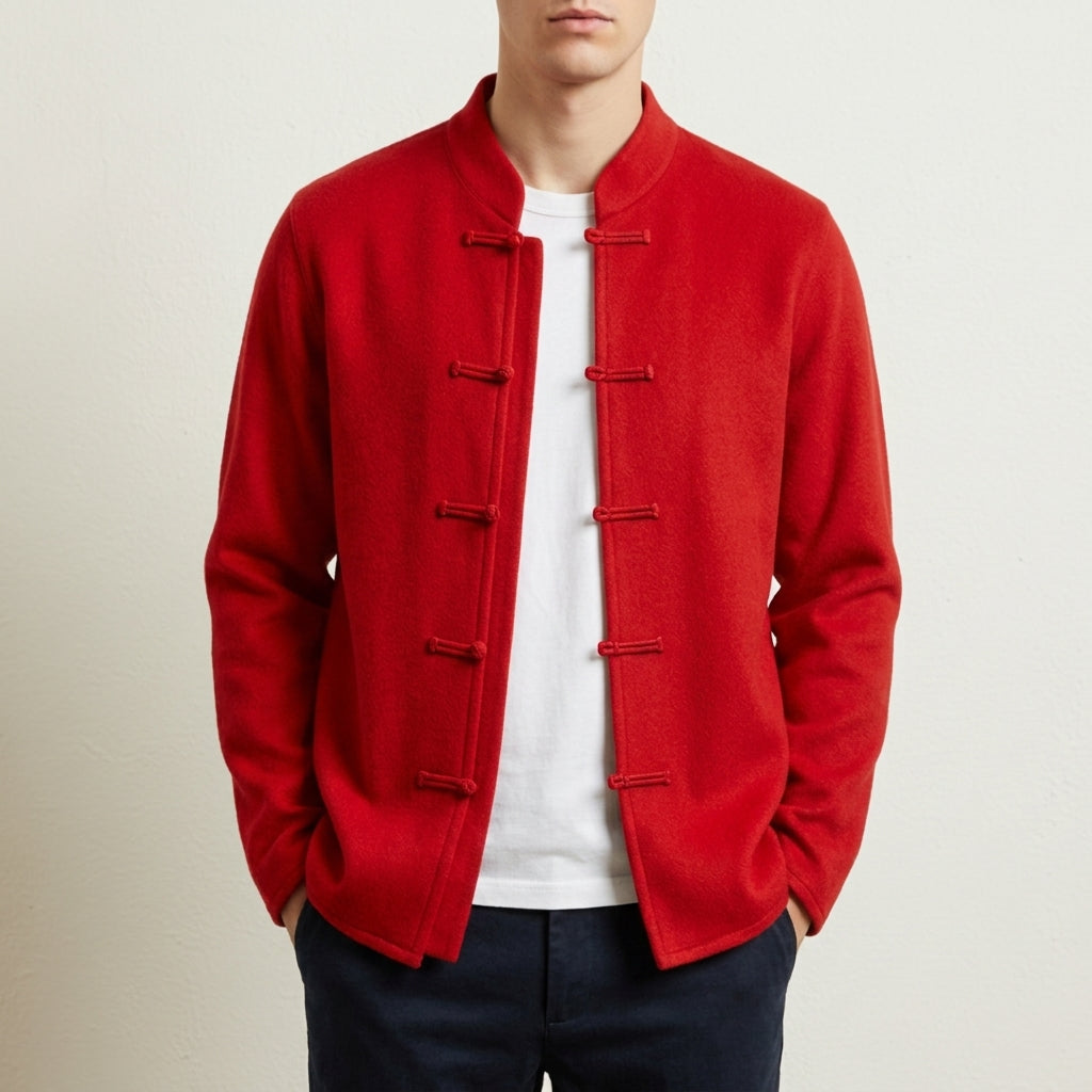 Lamego Loop Button Cashmere Cardigan