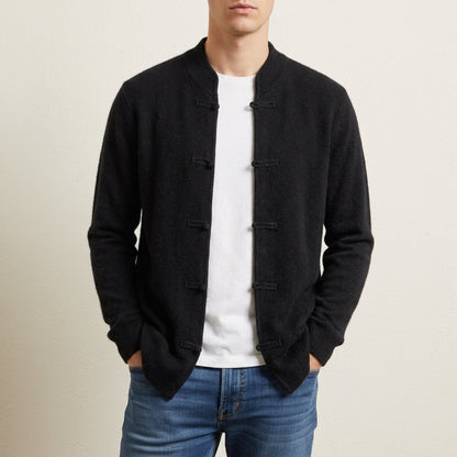 Lamego Loop Button Cashmere Cardigan