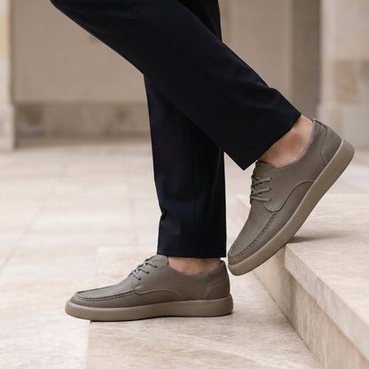 Elvas Leather Moc-Toe Oxfords