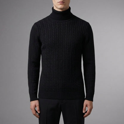 Trevi Cable Knit Turtleneck Sweater