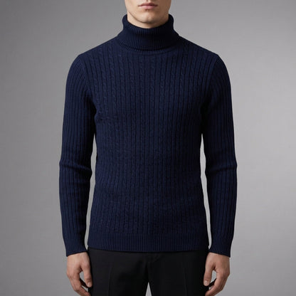 Trevi Cable Knit Turtleneck Sweater