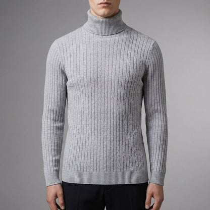 Trevi Cable Knit Turtleneck Sweater