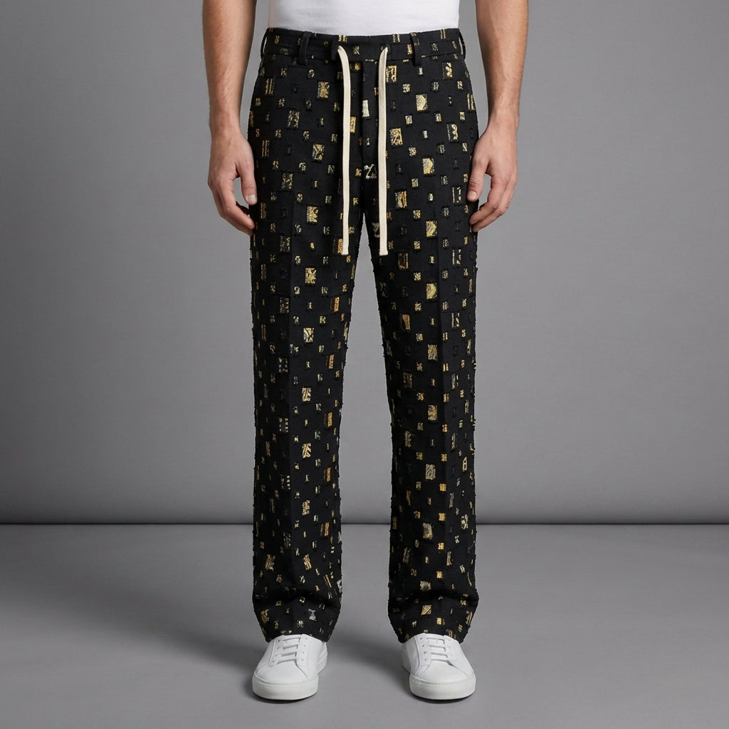 Antiparos Printed Straight Leg Pants