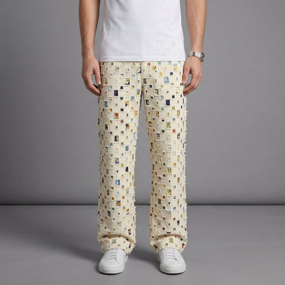 Antiparos Printed Straight Leg Pants