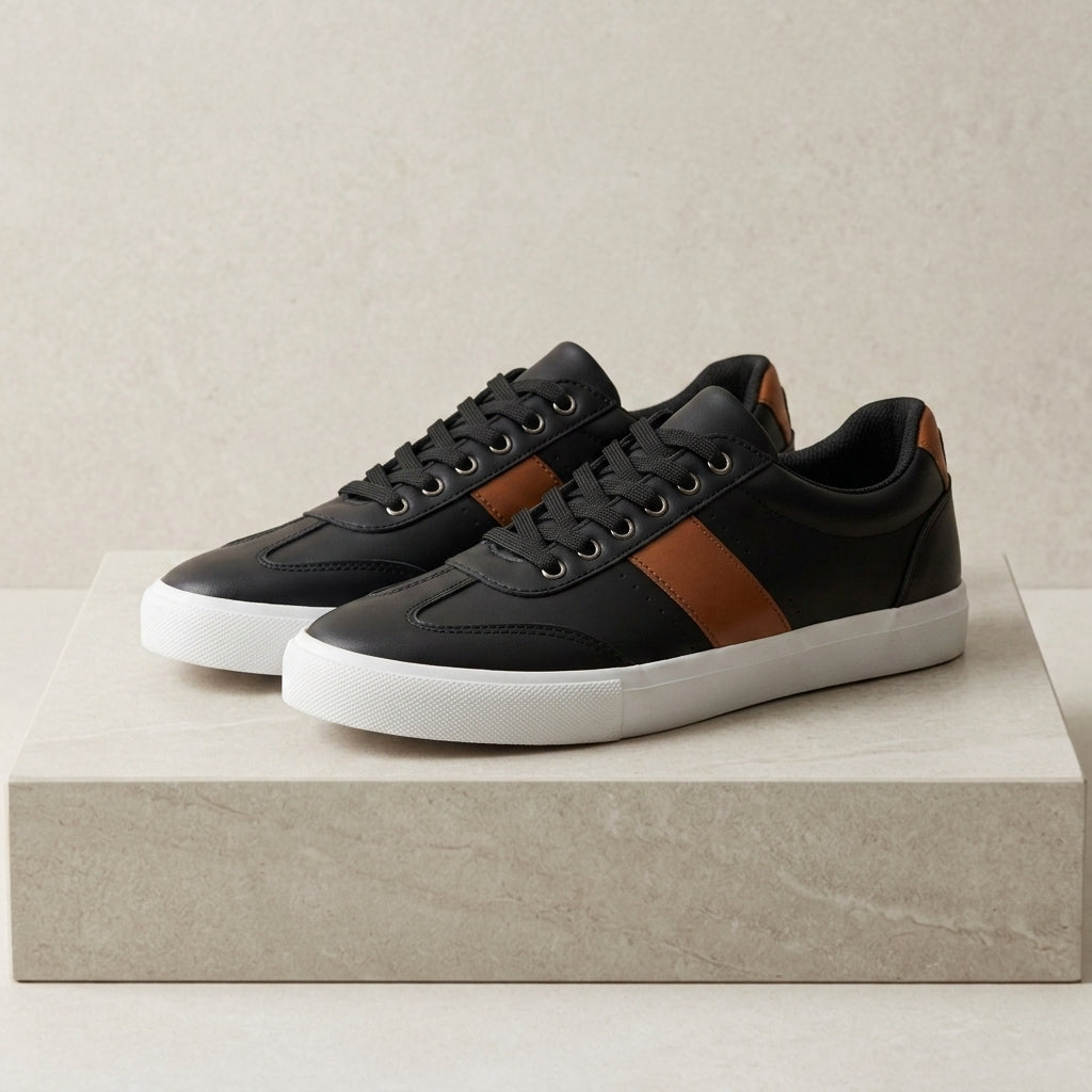 Tarragona Leather Stripe Sneakers