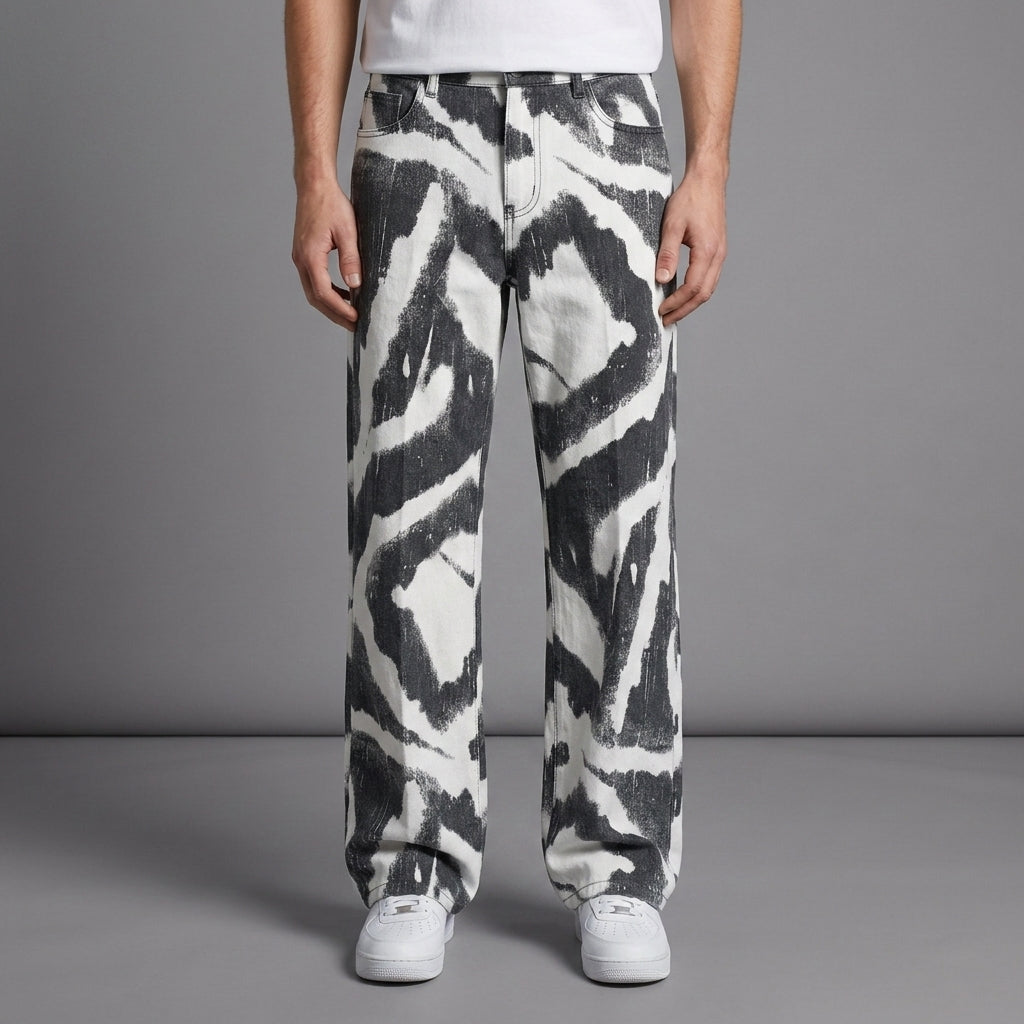 Como Wide Leg Printed Pants