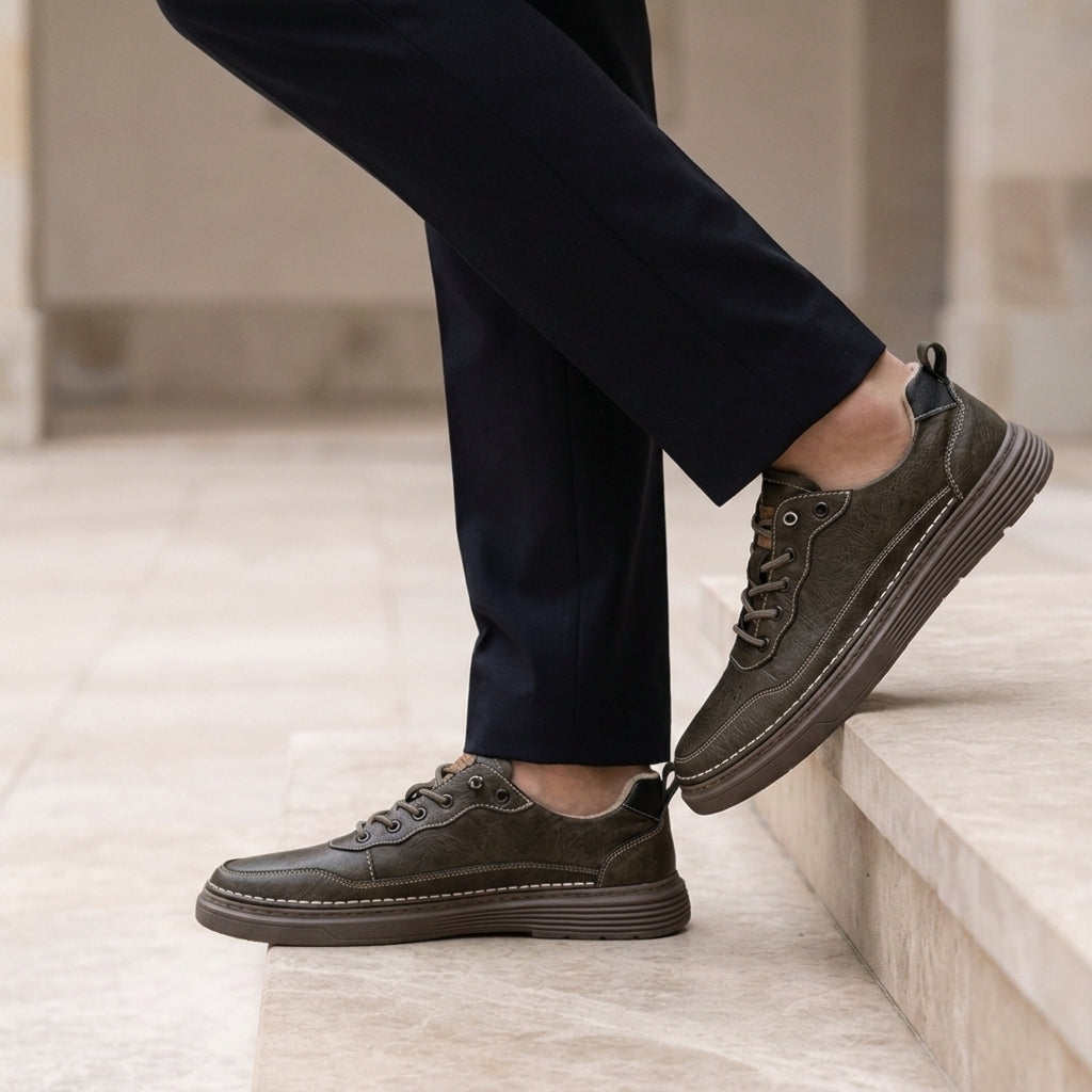 Paxos Leather Casual Sneakers