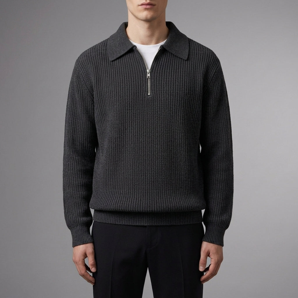 Matera Quarter Zip Knit Sweater