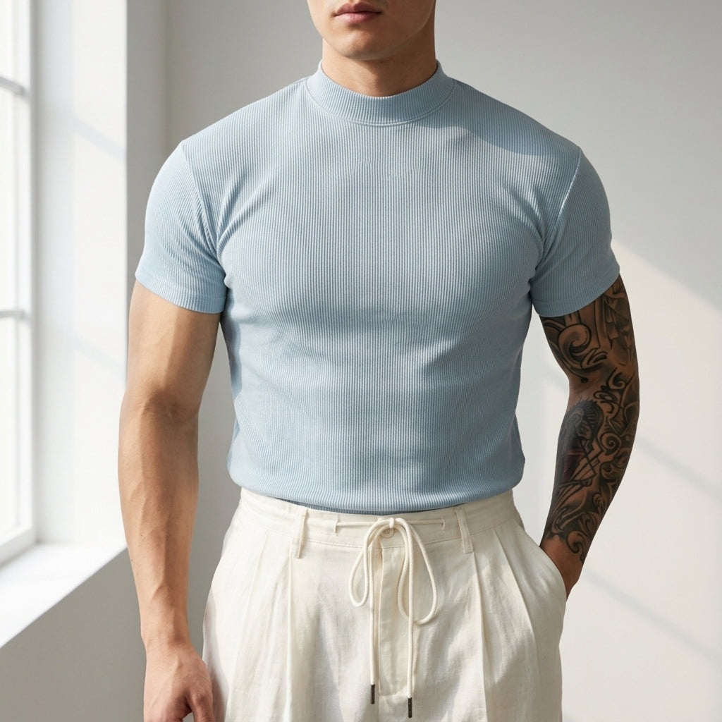 Noto Ribbed Slim Fit Tee