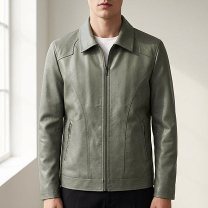 Tavira Classic Zip Leather Jacket