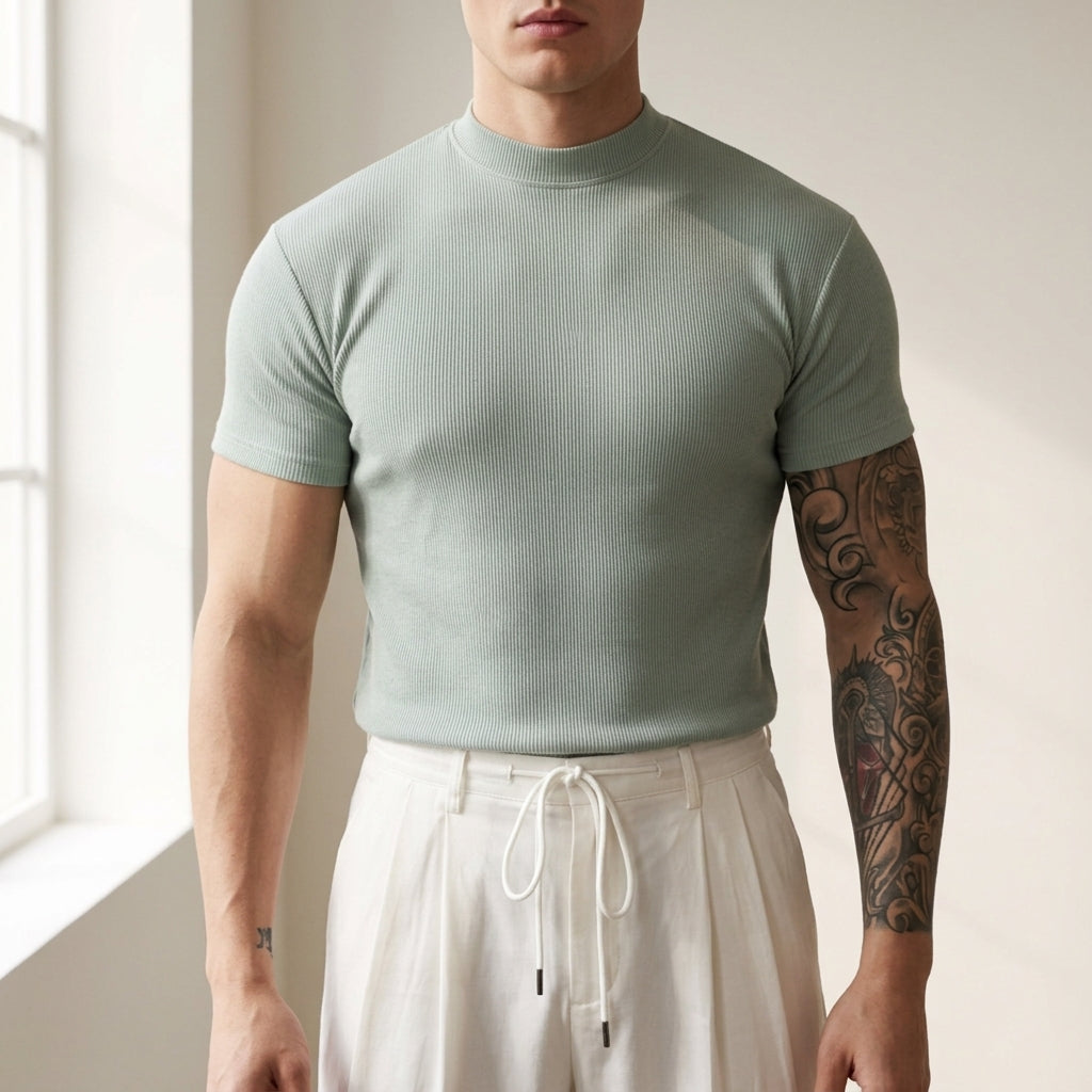 Noto Ribbed Slim Fit Tee