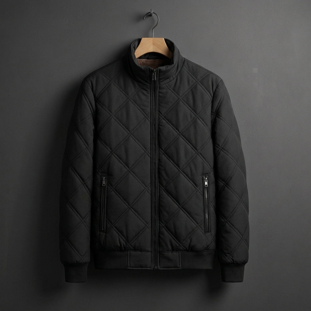Gallipoli Quilted Fleece-Lined Bomber