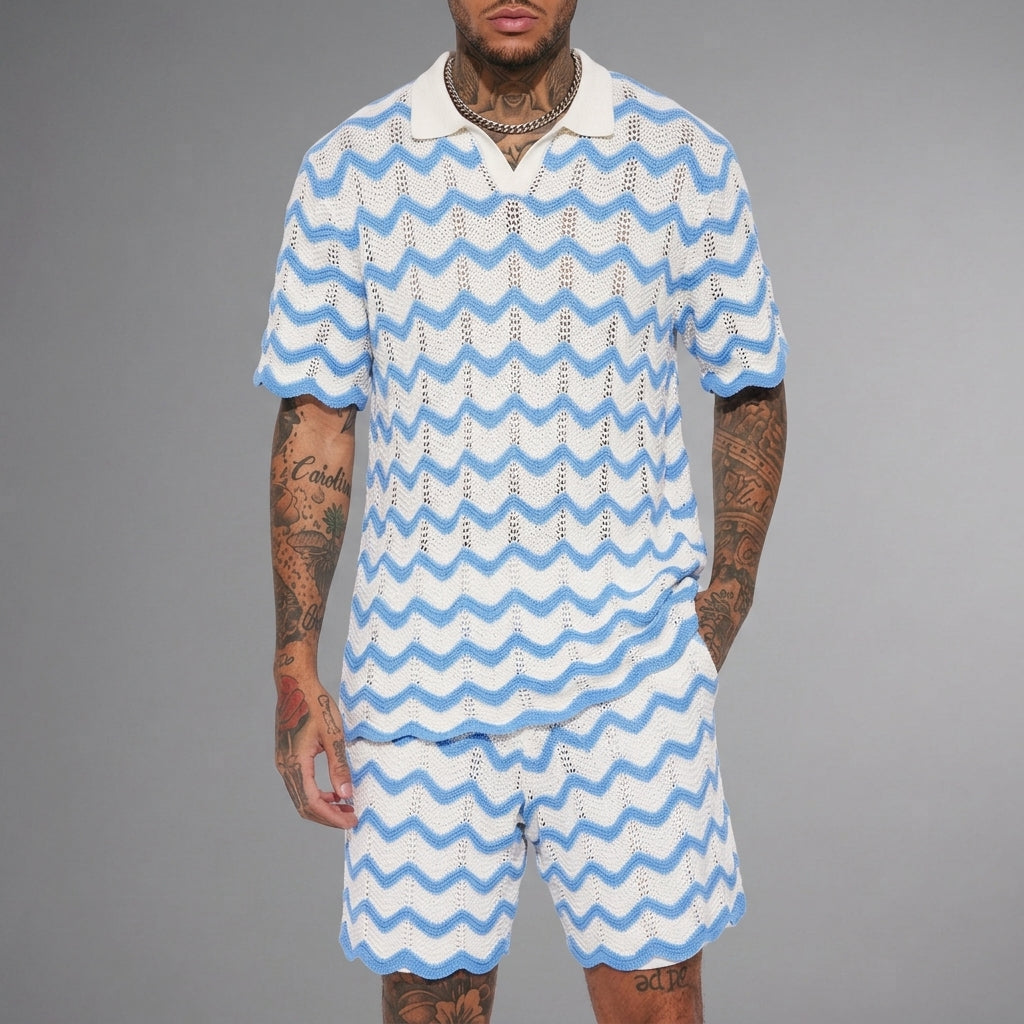 Arezzo Knit Wave Two-Piece Set