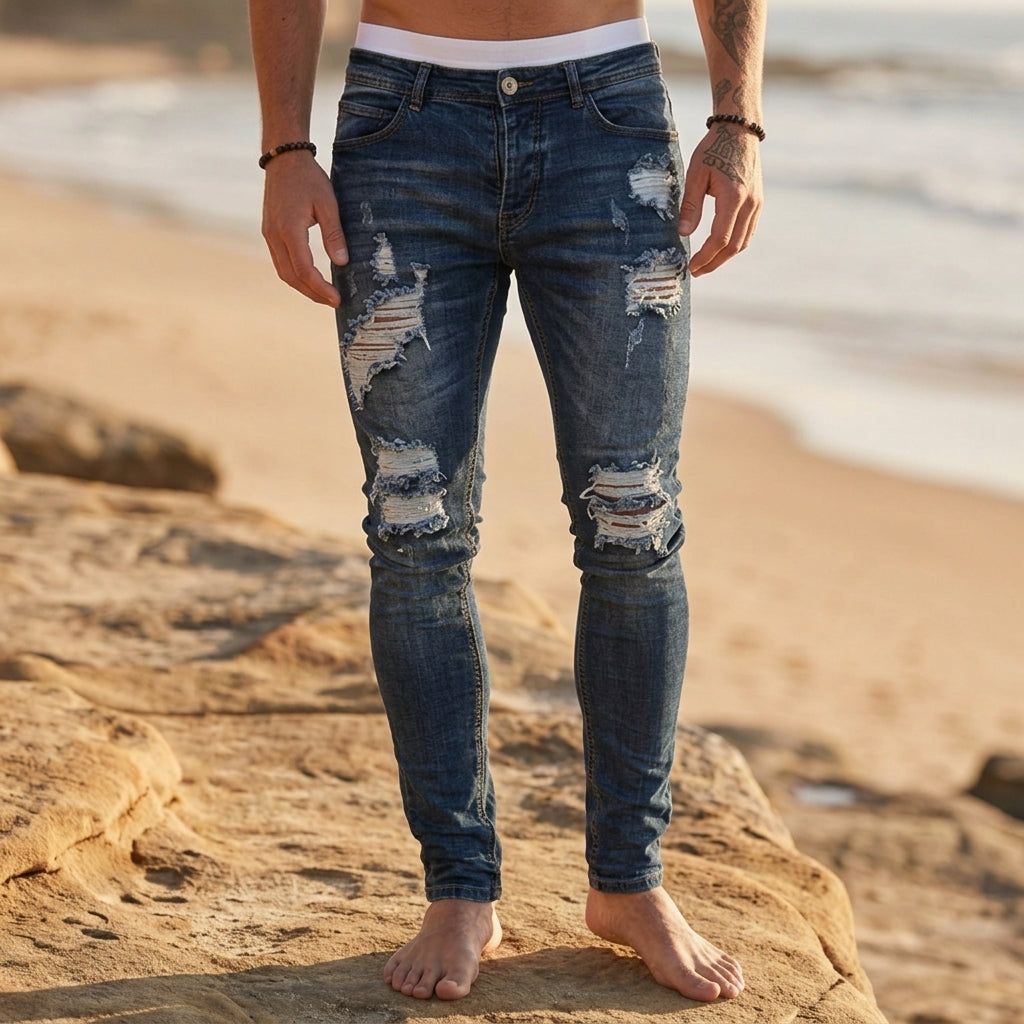 Eze Jake's Skinny Ripped Jeans
