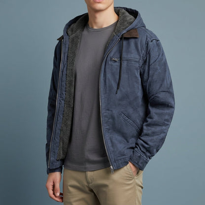 Nisyros Marcus Fleece-Lined Hooded Jacket