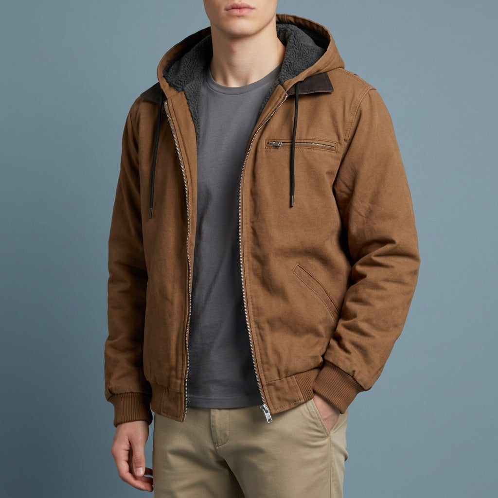 Nisyros Marcus Fleece-Lined Hooded Jacket