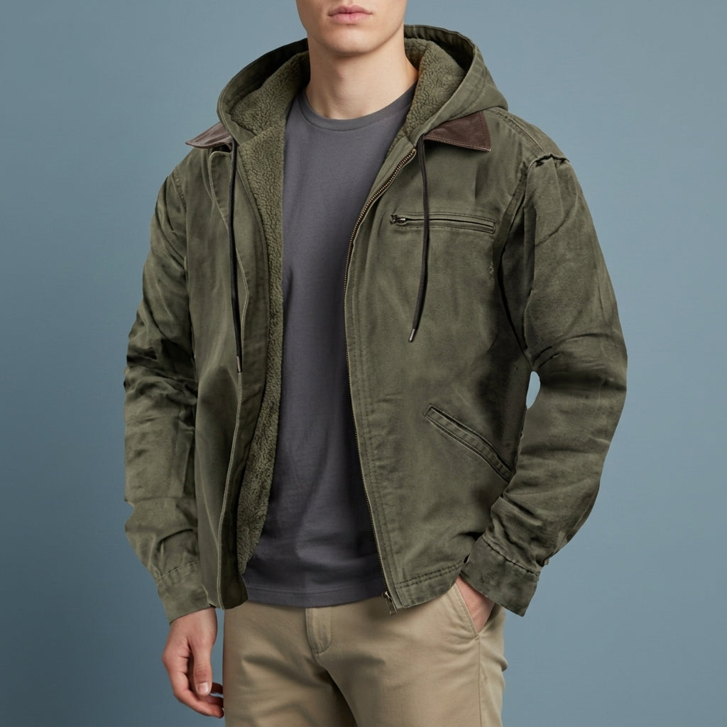 Nisyros Marcus Fleece-Lined Hooded Jacket