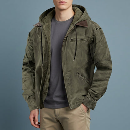 Nisyros Marcus Fleece-Lined Hooded Jacket