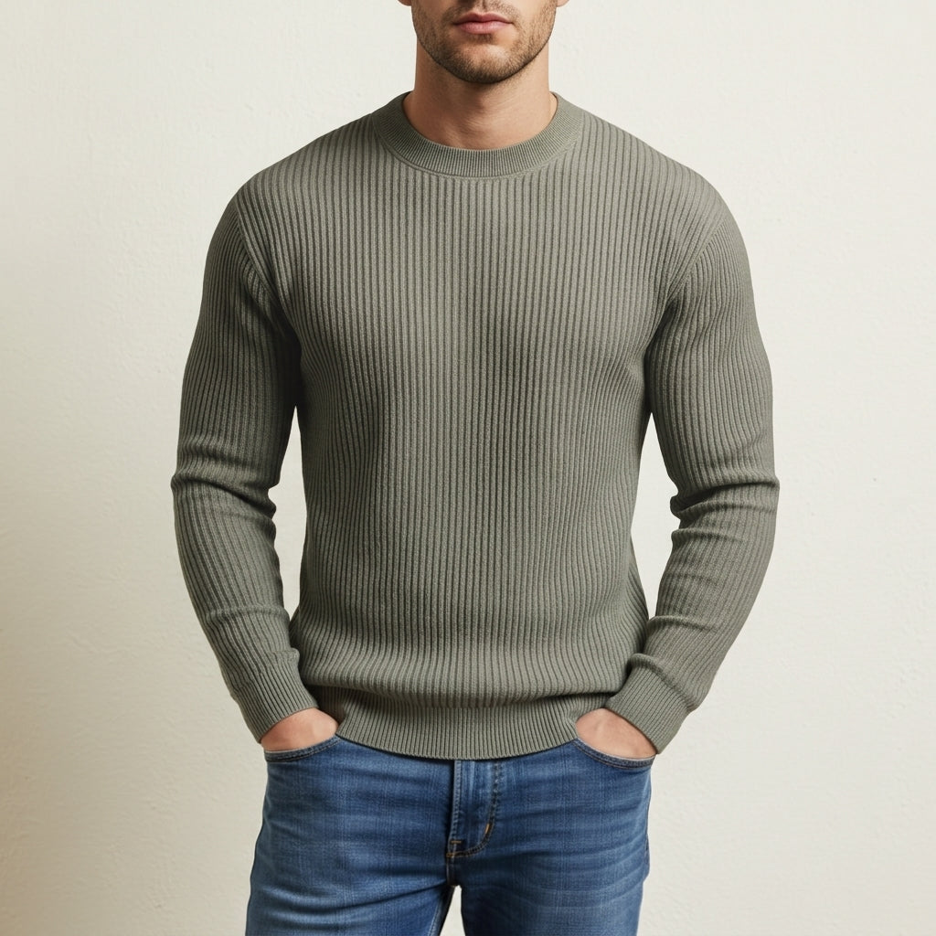 Roussillon Marcus Ribbed Knit Sweater
