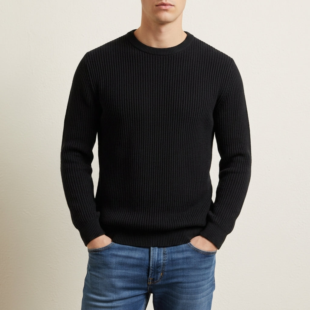 Roussillon Marcus Ribbed Knit Sweater