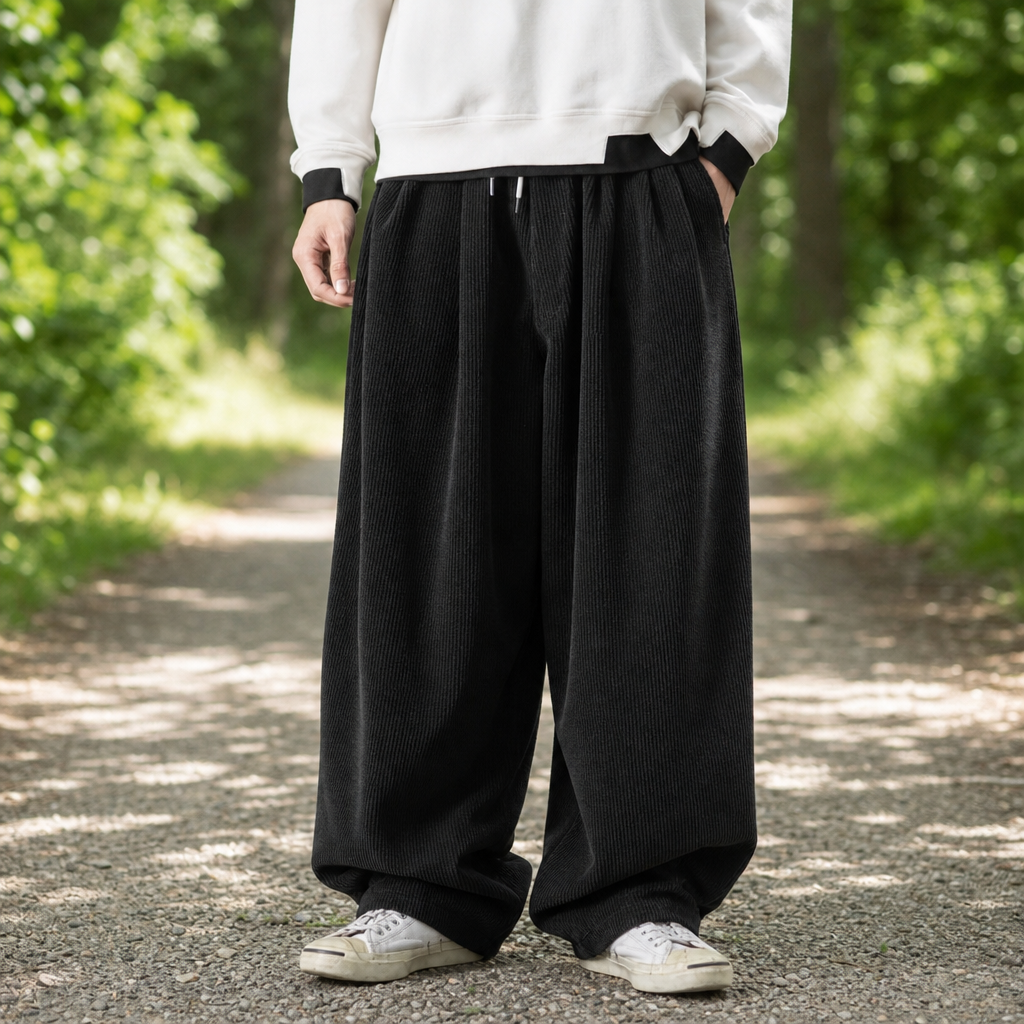 Santander Wide Leg Corduroy Pants