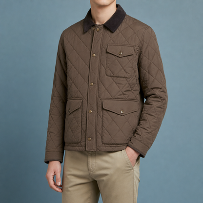 Lerici Quilted Corduroy Collar Jacket