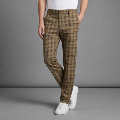 Cartagena Plaid Tapered Trousers