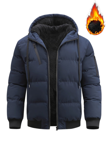 Lukas | Winter Hooded Puffer Jacket with Soft Padding