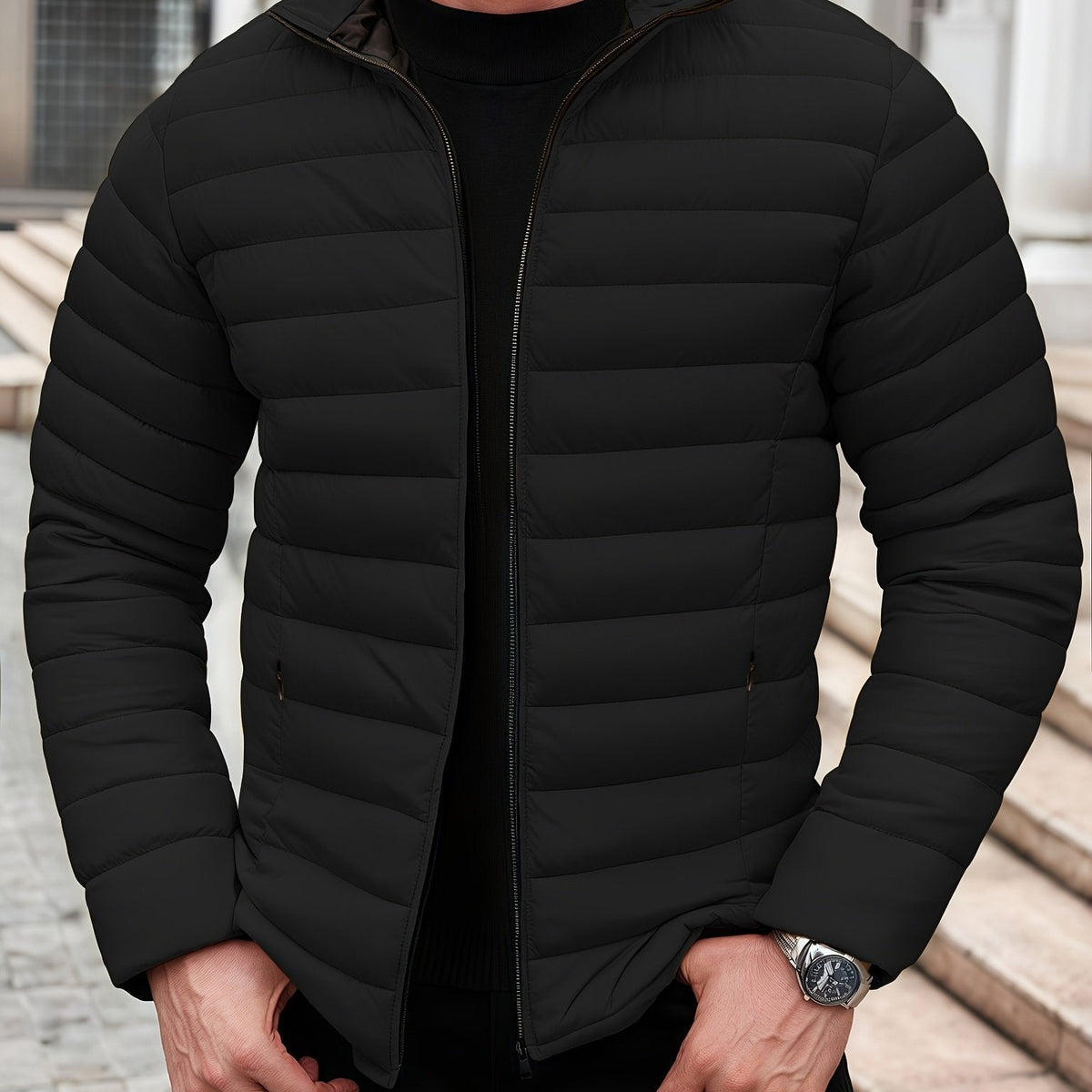 Jackson | Lightweight Quilted Puffer Jacket with Zipped Pockets